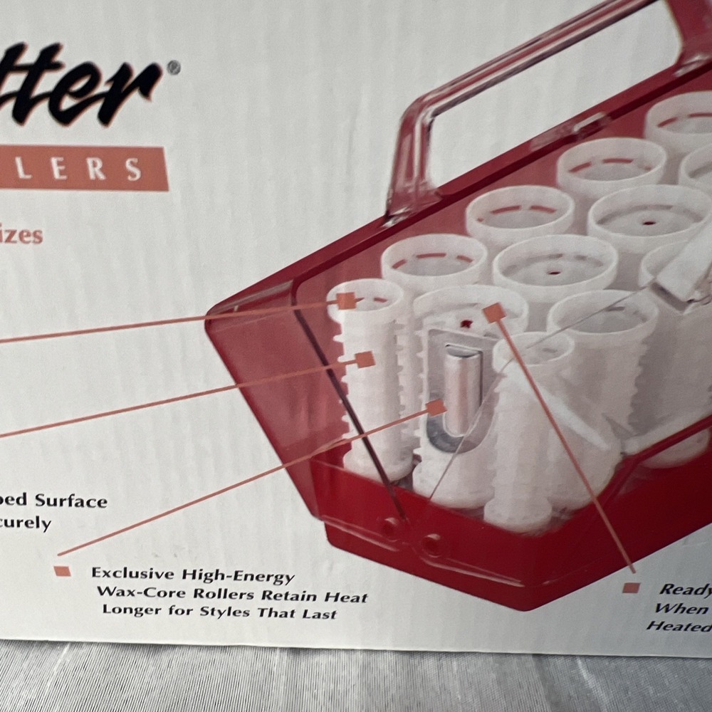 VTG Remington Style Setter 20 Heated Hot Rollers Hair Curlers Wax Core C-20 Box - Picture 7 of 10